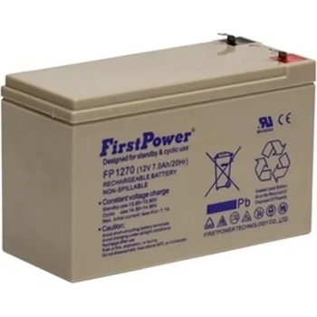 First Power Акумулаторна батерия FirstPower MS7-12, 12V/7Ah, F2 конектори (MS7-12)