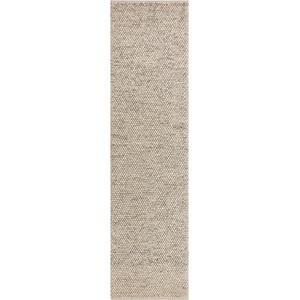 Flair Rugs Светлосива ръчно изработена пътека със смес от вълна 60x230 cm Minerals - Flair Rugs (503119370813)