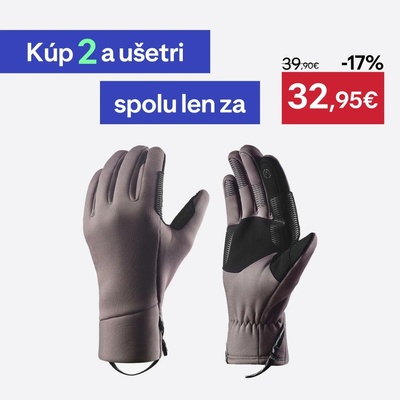 Simond hrejivé a pružné turistické rukavice Wilder hnedé