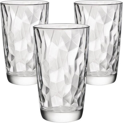 Bormioli Rocco 3dílná sada sklenic na long drink Diamond 470 ml