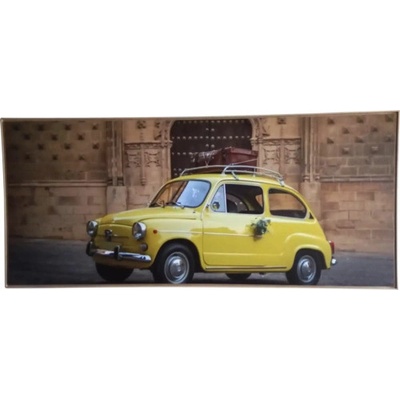 Obraz v ráme SHADOW 59x134 cm Car Yellow
