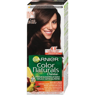 Garnier Color Naturals Krémová farba na vlasy 5.12 Studená hneďá