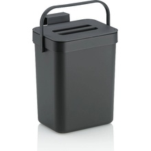 Kela Odpadkový koš na bio odpad Paulo plastový tmavě šedý 2,3l KL-12138