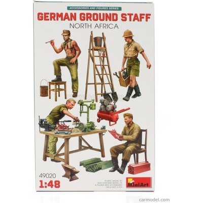 MiniArt German Ground Staff w/ Accessories North Africa 1:48