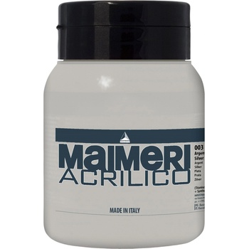Maimeri Acrilico АКРИЛНА боя Silver 003 500 ml 1 бр (M0934003)