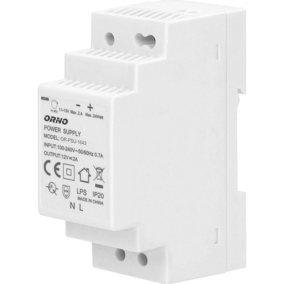 Zdroj DIN OR-PSU-1643 , 12V DC , 2A , 24W