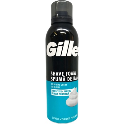 Gillette пяна за бръснене, Original, Sensitive, 200мл
