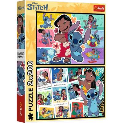 Trefl Lilo & Stitch Šťastný život Stitche 2x 200 dielov