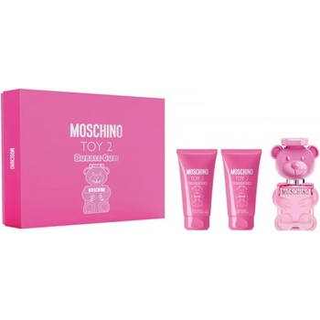 Moschino Toy 2 Bubble Gum - Подаръчен комплект за жени: 50мл парфюм EDT + 50мл лосион за тяло + 50мл душ гел