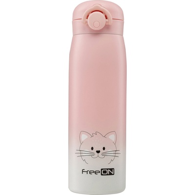 FreeON Termoska nerezová růžová 480 ml