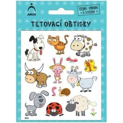ARCH Dětské tetovací obtisky Zvířátka 2534
