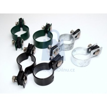 Příchytka plotového panelu na sloupek 48 průběžná ZN, balení 1 ks