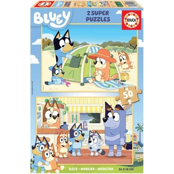 Educa Пъзел за деца, Educa, Bluey, 2 × 50 части (EDU19408)