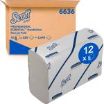Scott White Paper Towels 6636, 2-ply, paper towel, 12x220