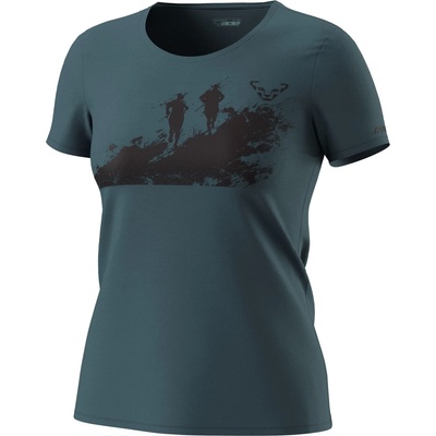 Dynafit Дамска тениска Dynafit Women's Graphic Co S/S Tee T-shirt - Cinder / Runners - размер 36 (EU) (916-6630-0312)
