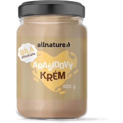 Allnature arašídové máslo s bílou čokoládou 920 g