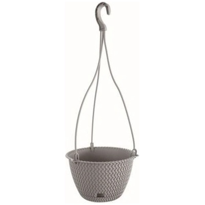 Prosperplast SPLOFY ROUND W Závěsný květináč 23 cm šedý kámen