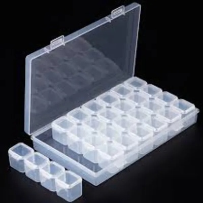 Кутия за съхранение на диамантчета - 28 гнезда