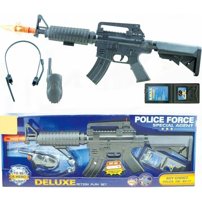 Sparkys POLÍCIA Samopal s vysielačkou set 4 ks