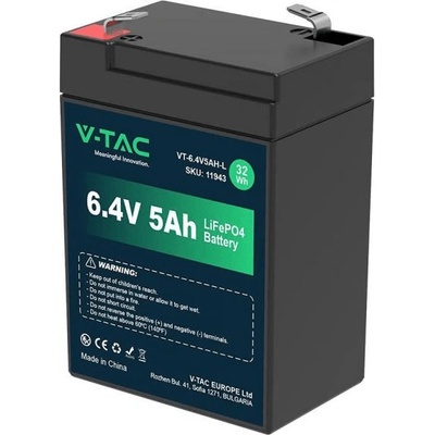 V-TAC LiFePO4 6,4V 5Ah VT-6.4V 5AH-L 70x47x99mm