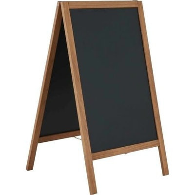 A-Z Reklama CZ Dřevěný poutač UWODD06012 s křídovou magnetickou tabulí 590 x 1190 mm