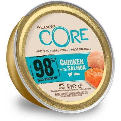 Wellness Core 98% Duo Protein пиле и сьомга 85 г