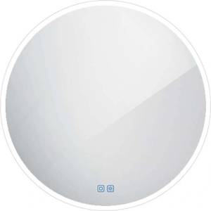 Nimco - Огледало със LED осветление, диаметър 80 см, сензор за допир, алуминий ZP 26002RVX (ZP 26002RVX)