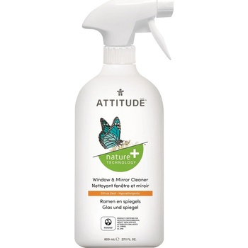 Attitude čistič na sklo a zrcadla s vůní citronové kůry s rozprašovačem 800 ml