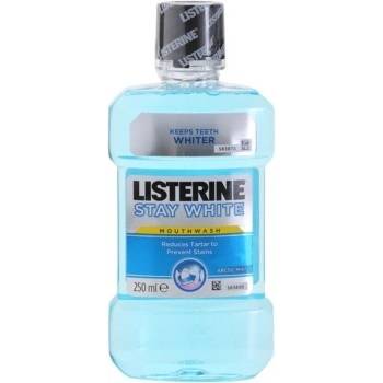 Listerine Stay White ústní voda s bělicím účinkem příchuť Artic Mint (Antibacterial Mouthwash) 250 ml