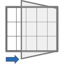 B2B Partner Venkovní vitrína magnetická, jednokřídlá, 1150 x 1000 mm