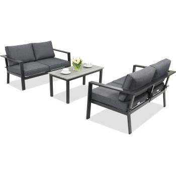 Image 1 of Garden Point Алуминиеви градински мебели Sydney Coffee Comfort 4 Garden Point антрацит (GAP315-COF4)