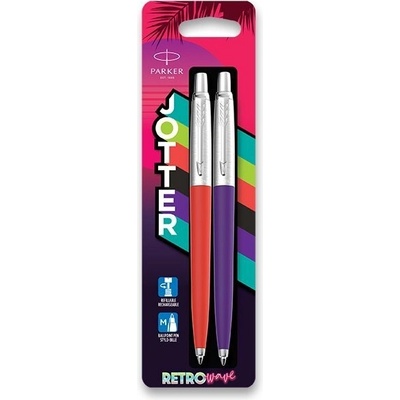 Parker Jotter Retro 80s Red and Purple sada kuličkových per 1502/1686314