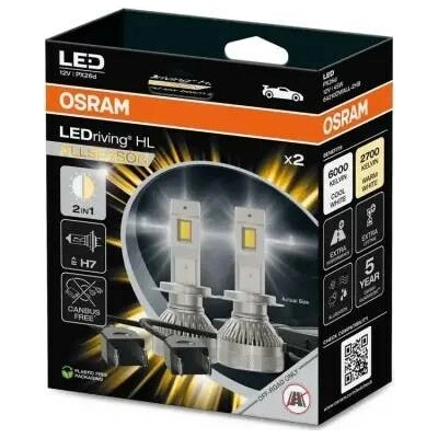 Osram LEDriving HL Allseason H7 PX26d 12V 19W 6000K/2700K 64210DWALL-2HB