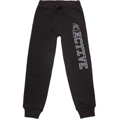 Winkiki Kids Wear chlapecké tepláky Active šedý melanž