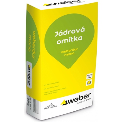 Weber weber.dur mono RU jádrová omítka 1mm 25 kg - MVC 640 25