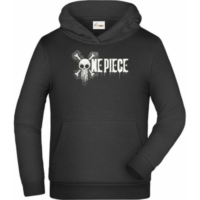 One Piece bílý tisk mikina
