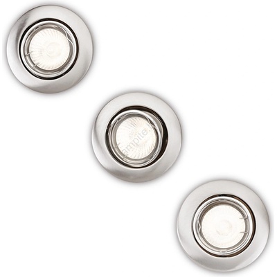 Philips 59243/17/E7 - К-кт 3x Лампа за вграждане 1xGU10/50W/230V (P1592)