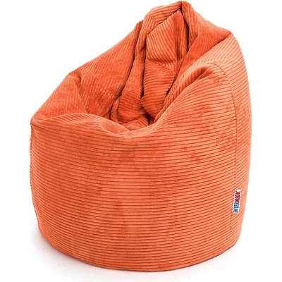 Intermedic SK Mega Sako veľký sedací vak z manšestru, 135 cm výška, 340 SZ93 oranžový