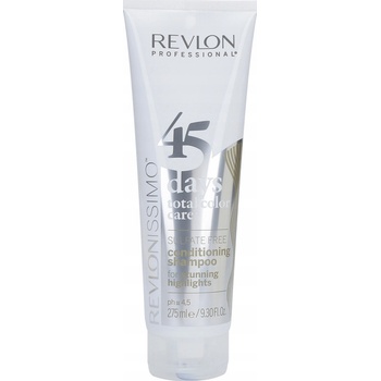Revlon 45 days Total Color Care Shampoo & Conditioner 2in1 2v1 šampón a kondicionér proti žltnutiu 275 ml