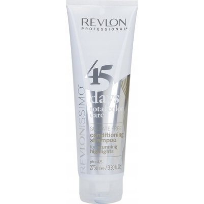 Revlon 45 days Total Color Care Shampoo & Conditioner 2in1 2v1 šampón a kondicionér proti žltnutiu 275 ml