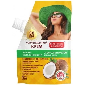 Fito Cosmetic - Слънцезащитен крем с кокосово масло SPF30