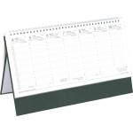 TOPTIMER Настолен календар без снимки toptimer t051, вертикален, бял, със зелен фон, 2027 (t510t-006)