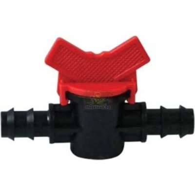 HERLY Съединителен кран оребрен ф16мм за капков маркуч Herly 29456