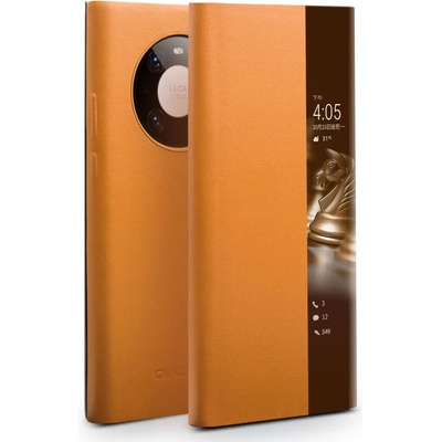 Qialino Активен Калъф за Huawei Mate 40, Qialino Smart Book Case, Кафяв (5901017203492)