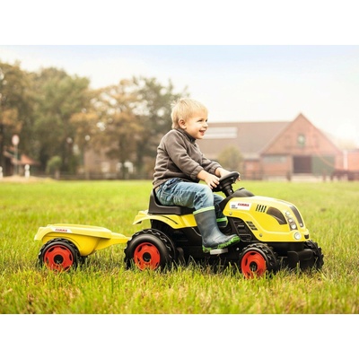 SMOBY 710107 šlapací traktor CLASS GM s prívesom a s otváracou kapotou a posuvným sedadlom od 3 rokov