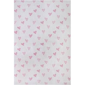 Hanse Home Розово-бял детски килим 120x170 cm Hearts - Hanse Home (105945-120x170)