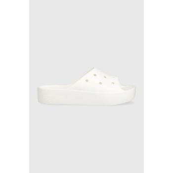 Crocs Чехли Crocs Classic Platform Slide в бяло с платформа 208180 (208180.100)