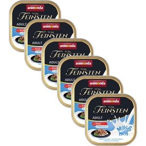 Animonda Vom Feinsten Adult Cat Milkies - Говеждо в млечен сос 6 x 100 г