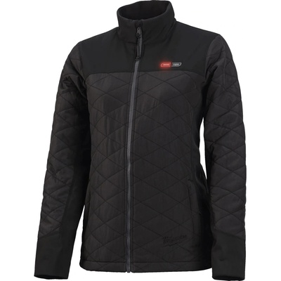 Milwaukee M12 HJ P-Ladies-0 Dámská vyhřívaná hybridní bunda Bez aku čierna