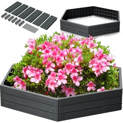 Prosperplast Vyvýšený záhon BASE WOODY antracit 148cm – Zbozi.Blesk.cz